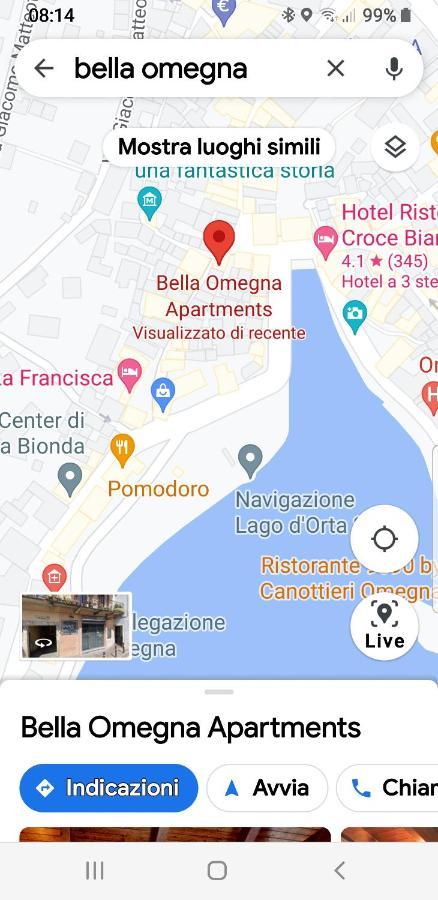 Bella Omegna Apartments Eksteriør bilde